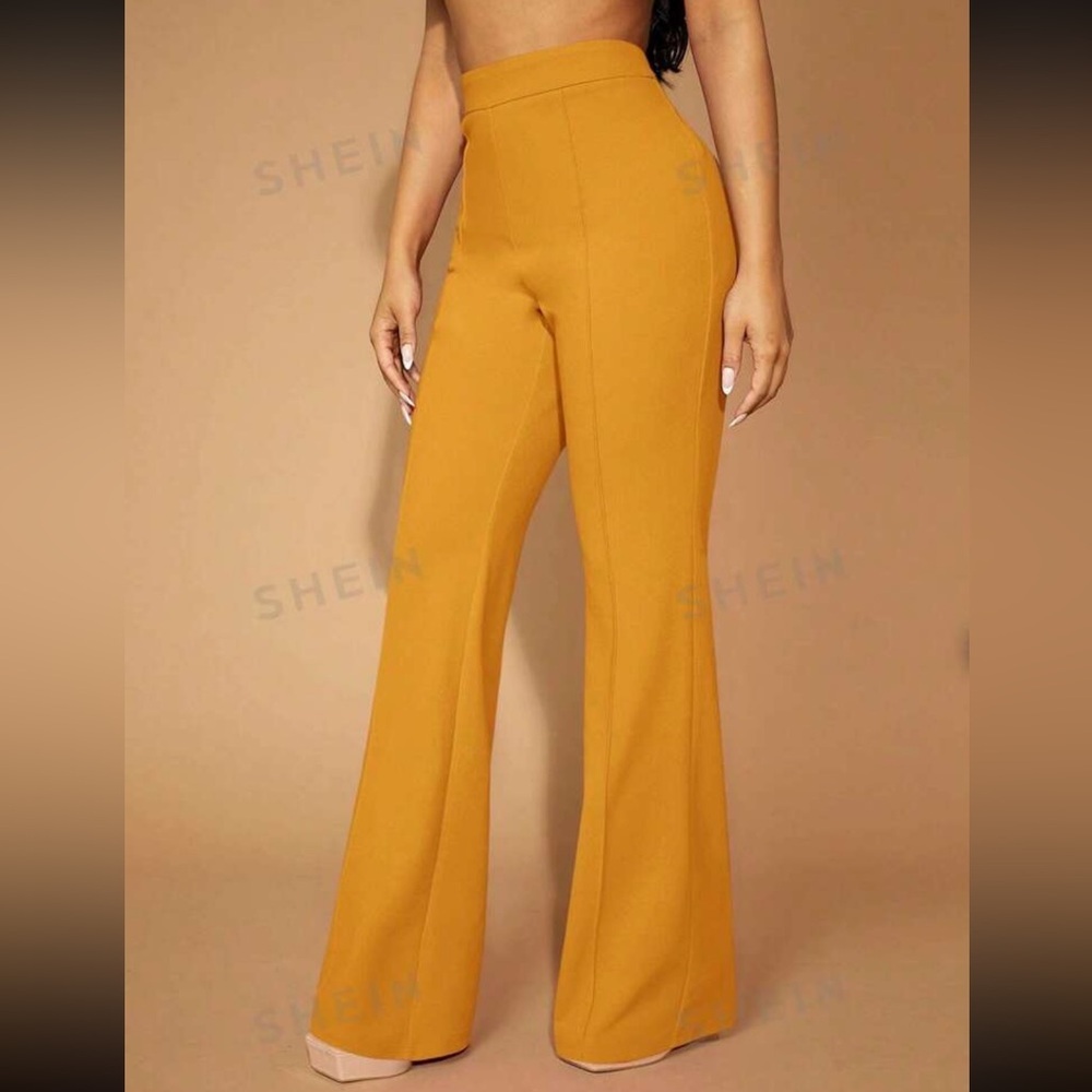 Mustard Yellow Trouser Work Pants - Picture 3 of 3